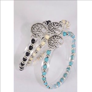 Reiki Charged Tree of Life Bracelet (turquoise)